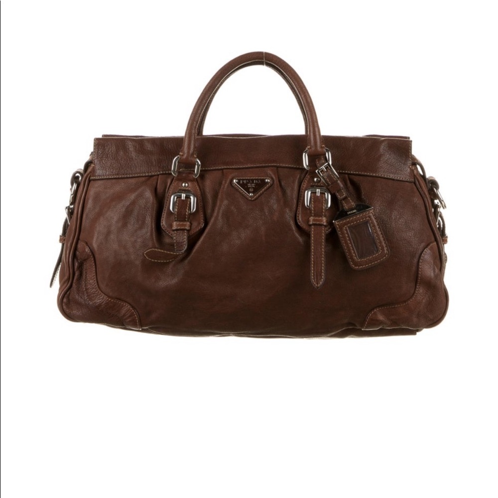 Prada cervo handle bag